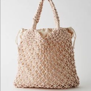 Aritzia macrame tote